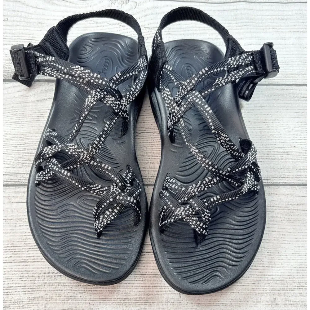 Chaco Z/Volv X2 Dash Black Strappy Sandal Adjustable Outdoors Women's Size 7